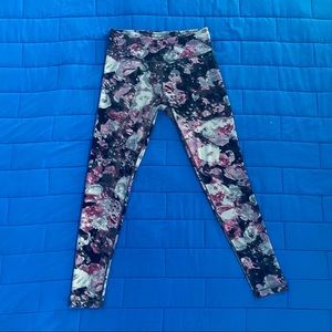 90 Degrees By Reflex Abstract Watercolor Yoga Pants